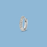 Piercing White Hoop