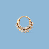Piercing Double Diamonds Rose Gold Tiara
